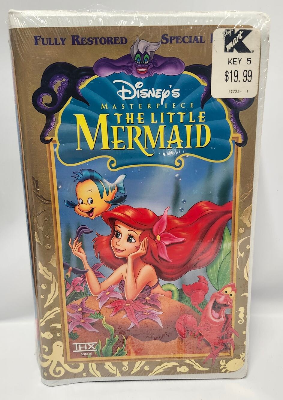 Disney The Little Mermaid VHS 1998 Masterpiece Special Edition Factory Sealed